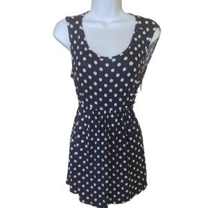 Black White Polka Dot MATERNITY Top Size Large NEW NWT